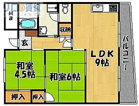 大阪府大阪市東淀川区豊新4丁目（賃貸マンション2LDK・2階・54.00㎡） その2