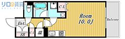 グレンパーク新大阪2 ワンルームの間取図画像