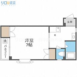 スタンドアップ柴島 1Kの間取図画像