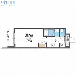 セレ二テ新大阪プリエ 1Kの間取図画像
