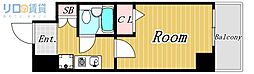エスリード新大阪 ワンルームの間取図画像