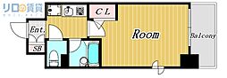 エスリード新大阪第7 1Kの間取図画像