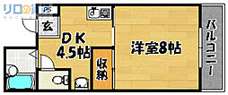 ショーエハイツ 1DKの間取図画像