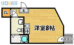ハイツ吉田 ワンルームの間取図画像
