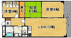 第2グランドハイツ太田 3LDKの間取図画像