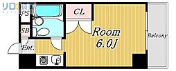 TBM南方 ワンルームの間取図画像