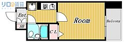 エスリード新大阪第7 1Kの間取図画像