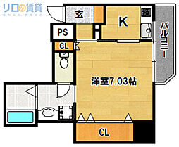 アミル7 1Kの間取図画像
