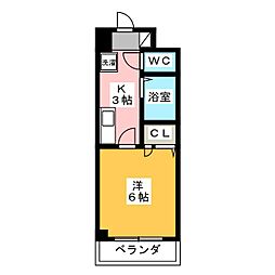 メゾンアッシュ・テ・ファミーユ 1Kの間取図画像