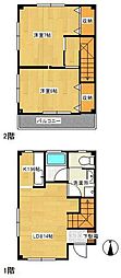 オクタ2番館 2DKの間取図画像