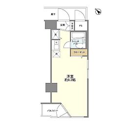 東急ドエルアルス川崎 ワンルームの間取図画像