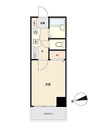 グランピアマンション長崎 1Kの間取図画像