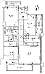 ダイアパレス八事表山 2SLDKの間取図画像