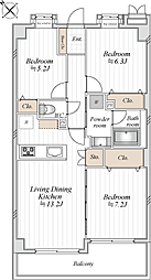間取図画像 3LDK