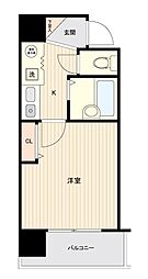 グランピアマンション長崎 1Kの間取図画像