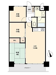 サンパーク名港 2SLDKの間取図画像