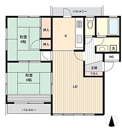 間取図画像 2LDK