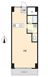 新大阪スターハイツ ワンルームの間取図画像