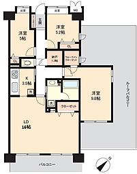 ウインベルコーラス誉田 3SLDKの間取図画像
