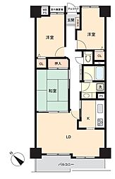 ライオンズガーデン秦野 3LDKの間取図画像