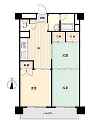 新蕨ハイツ 3DKの間取図画像