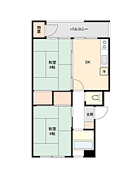 間取図画像 2DK