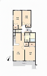 間取図画像 3LDK
