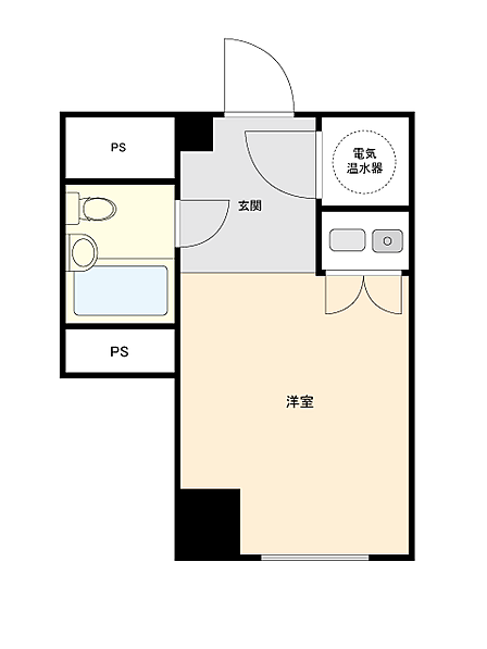 1R 間取り