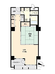 ハイクレスト草津アーバンリゾート弐番館 1LDKの間取図画像