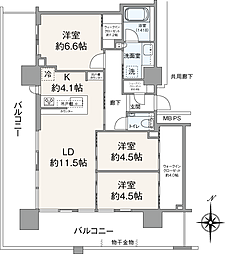 間取図画像 3LDK