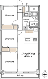 間取図画像 3LDK