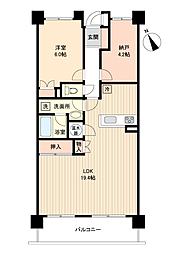 保土ヶ谷西パーク・ホームズ 1SLDKの間取図画像