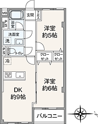 間取図画像 2DK