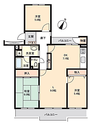 間取図画像 3LDK