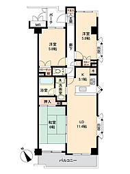 間取図画像 3LDK