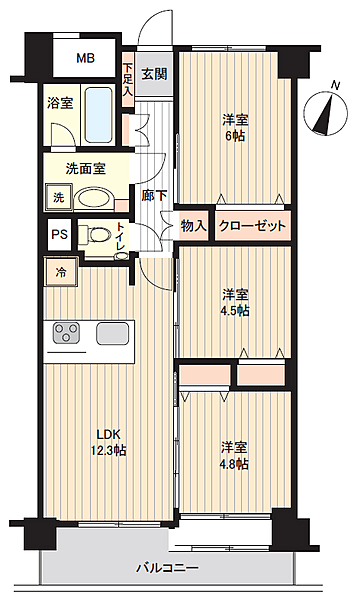 間取りを拡大表示