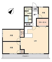 アイランドコート新宇多津 3LDKの間取図画像