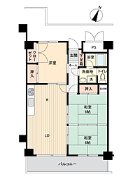 マリオンスーイング 3LDKの間取図画像