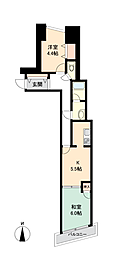クレドール篠ノ井 2Kの間取図画像