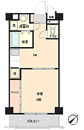 エーム立川 1DKの間取図画像