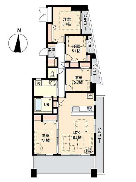 間取りを拡大表示
