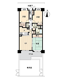 ライオンズガーデン南仙台 3LDKの間取図画像