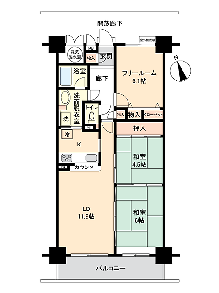 間取りを拡大表示