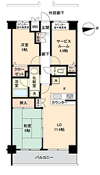 クレッセント新川崎3 2SLDKの間取図画像