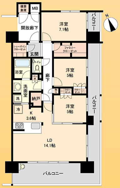 間取りを拡大表示
