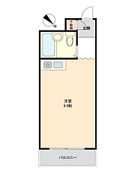 グローバル城山 ワンルームの間取図画像