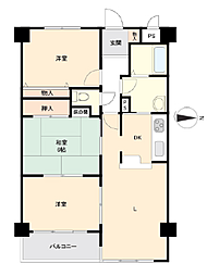 シティライフ桜橋 3LDKの間取図画像