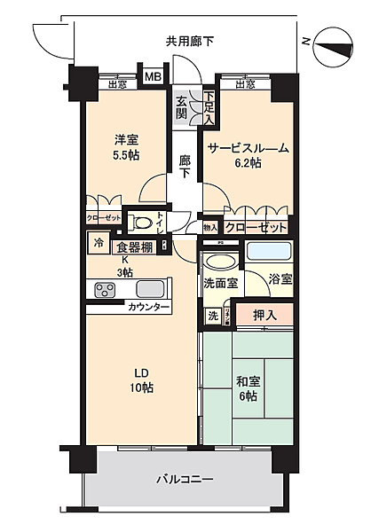 間取りを拡大表示