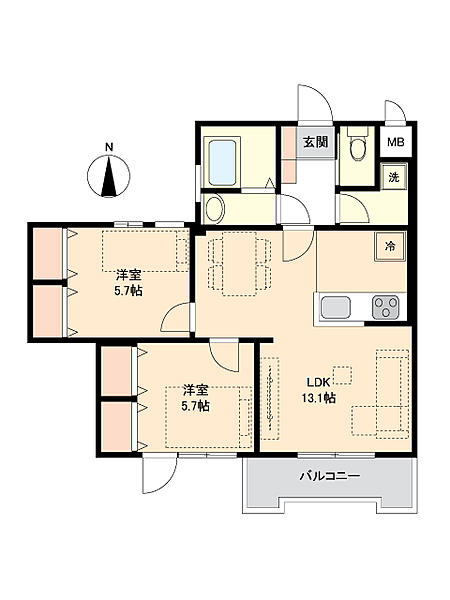 間取りを拡大表示