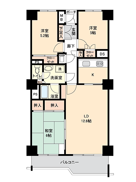 間取りを拡大表示